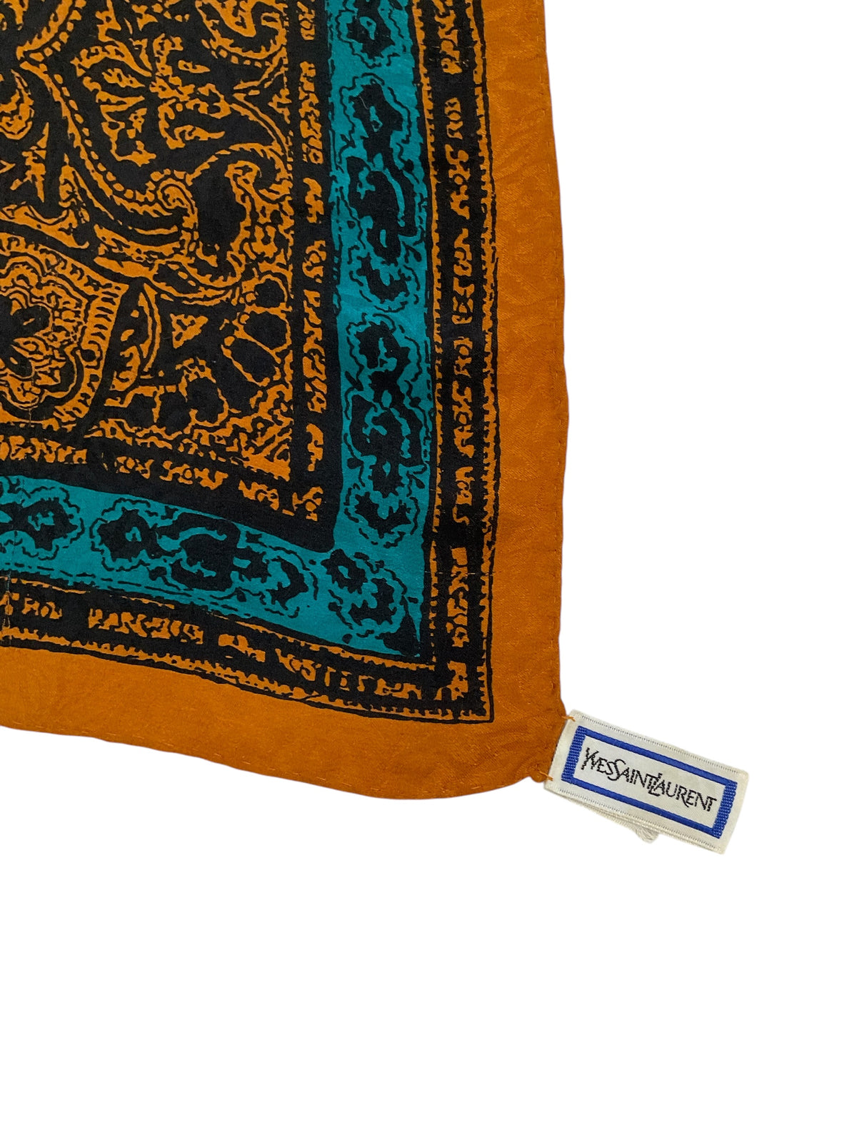 スカーフ SAINT LAURENT SILK SCARF Yves Saint Laurent Vintage Silk Scarf イヴ・サンローラン