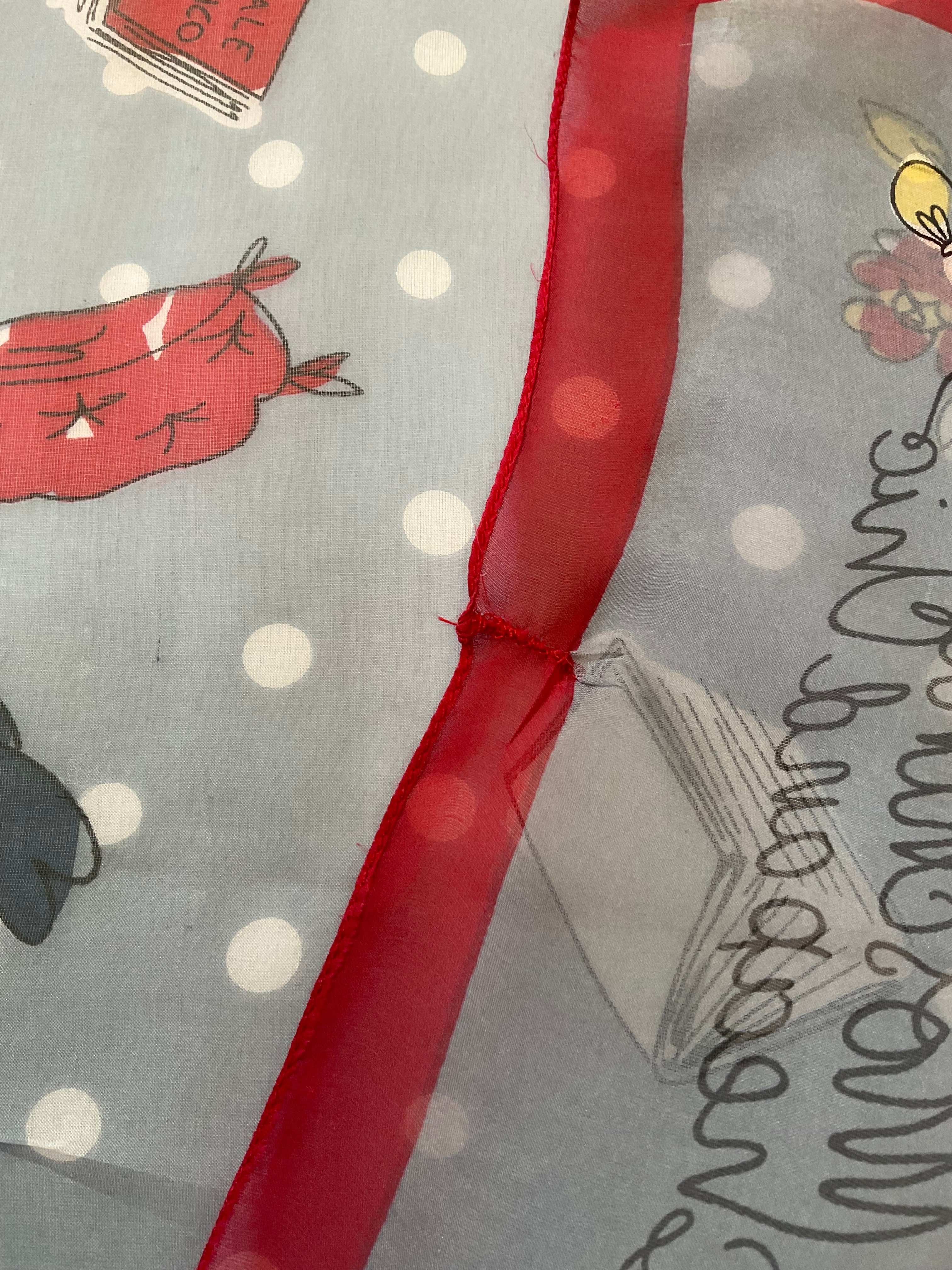 Vintage Moschino Pure Silk Scarf in rare Popeye cartoon design