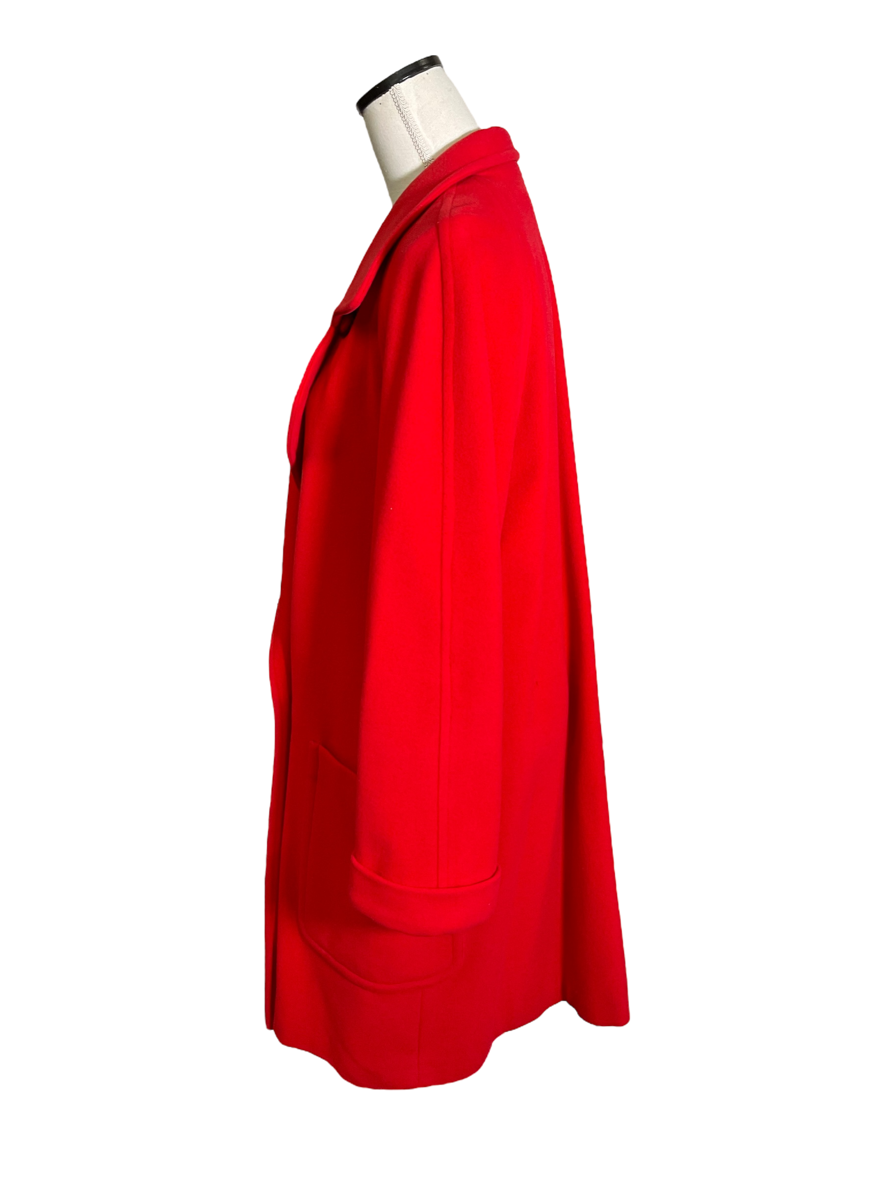 Vintage Cashmere and Wool Double Breasted Coat by French